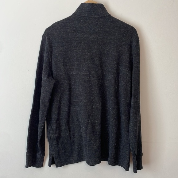 Polo by Ralph Lauren Men's Estate Rib 1/4 Zip Sweater Charcoal L - Picture 5 of 7